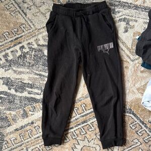 PUMA Kids Black Jogger Pants